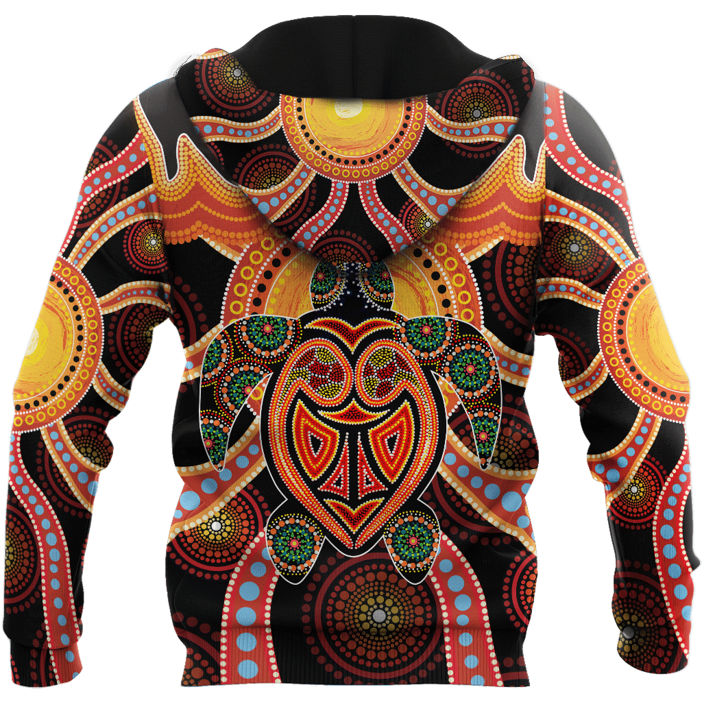 Aboriginal Turtle Touch the Sun Australia Indigenous Painting Art shirts for men and women - Amaze Style�?�-Apparel