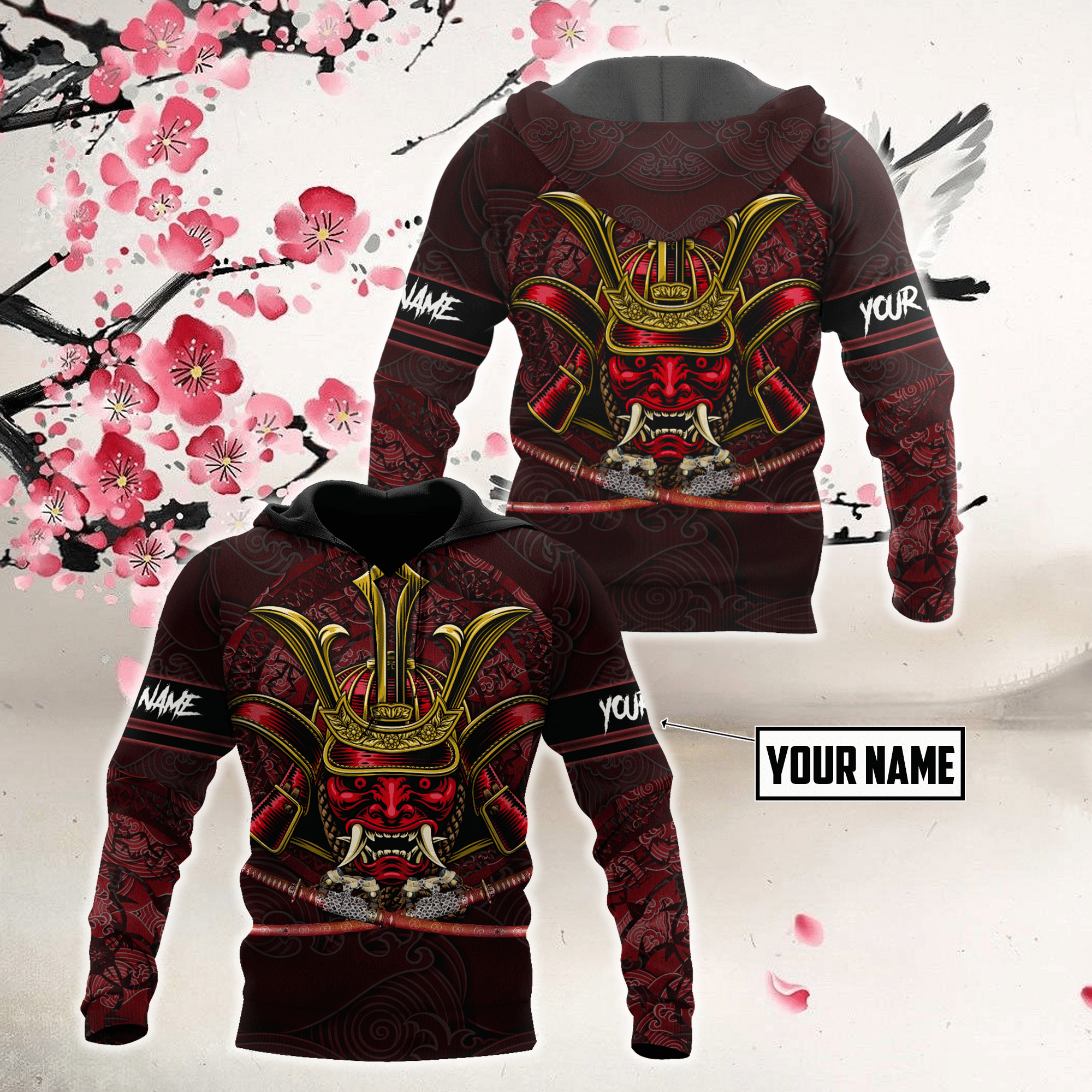 Premium 3D Printed Personalized Unisex Samurai Shirts MEI - Amaze Style�?�