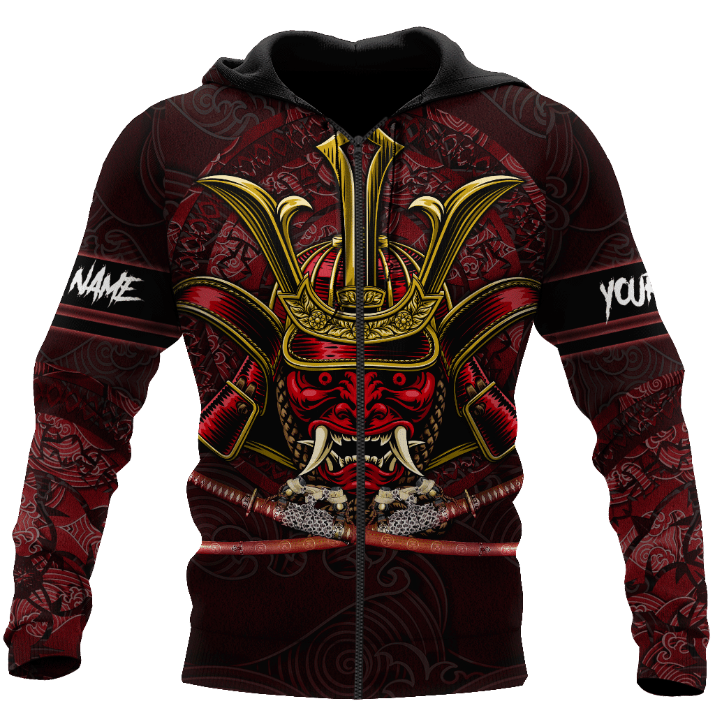 Premium 3D Printed Personalized Unisex Samurai Shirts Hoodie