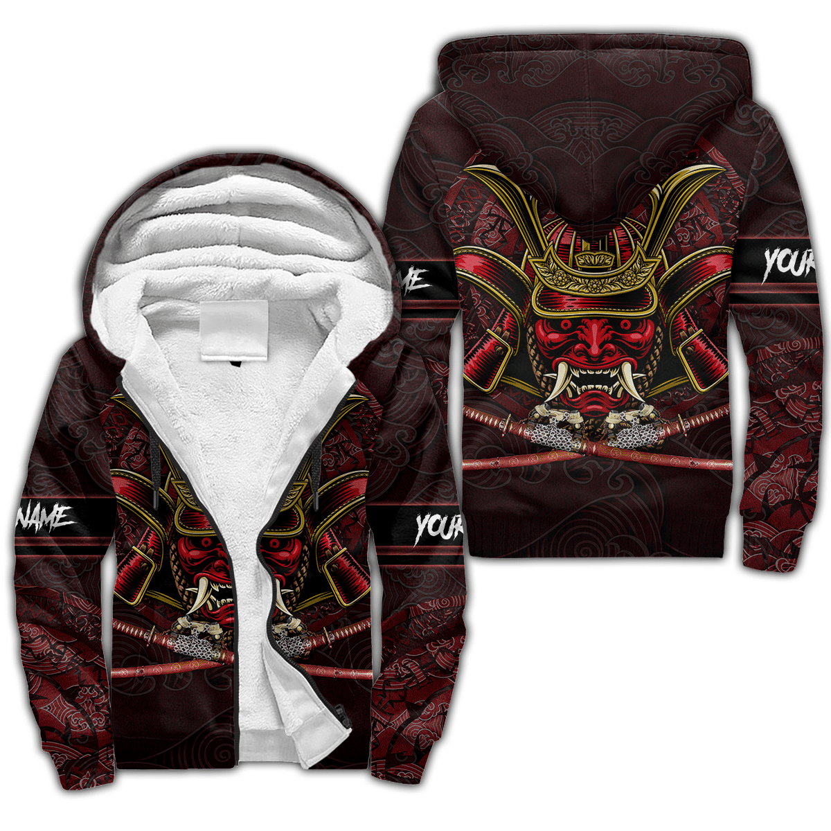 Premium 3D Printed Personalized Unisex Samurai Shirts Hoodie