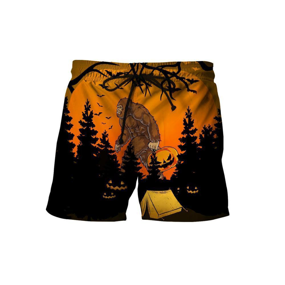 Beautiful All Over Printed Halloween Camping Big Foot Hoodie