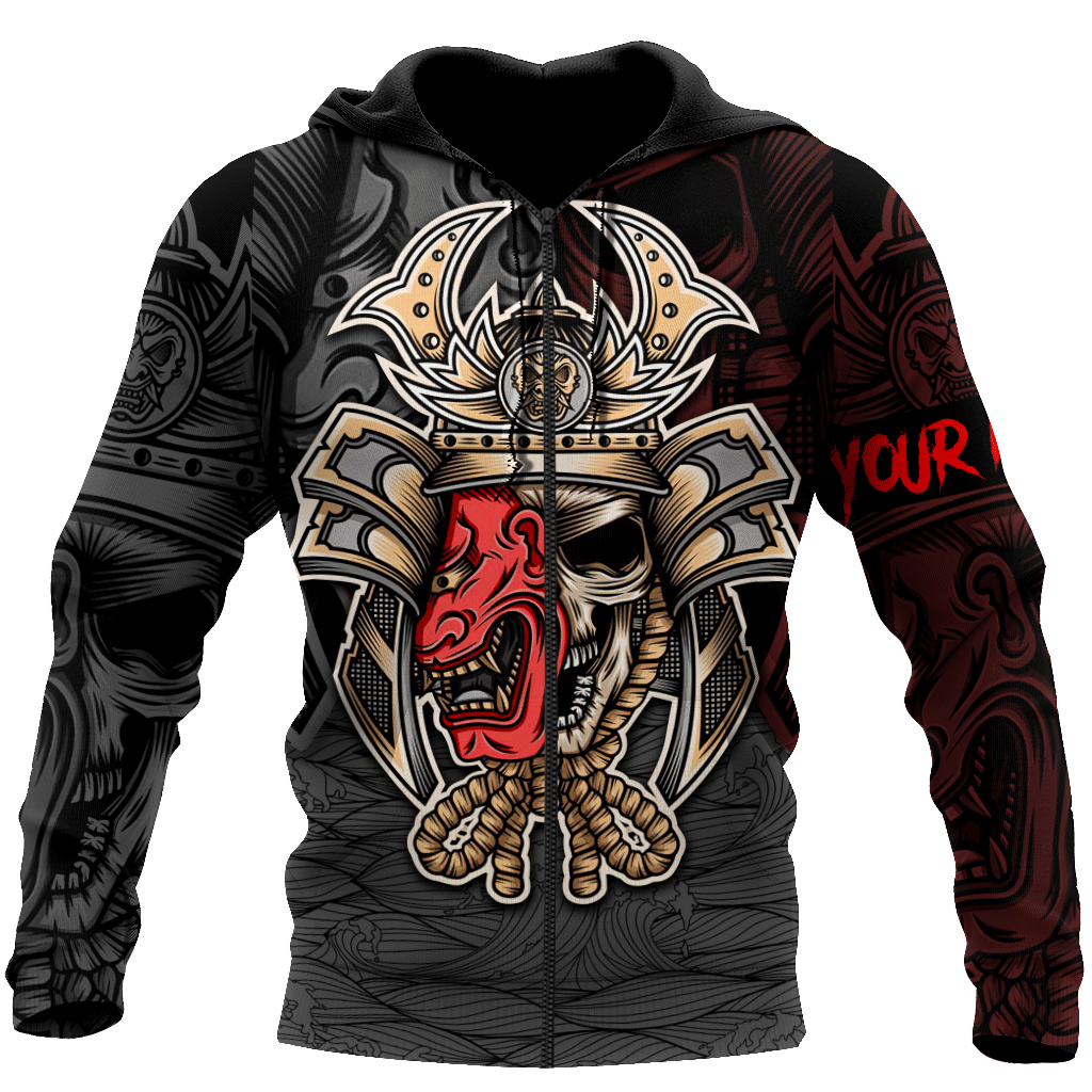 Premium Personalized 3D Printed Oni Samurai Shirts Hoodie