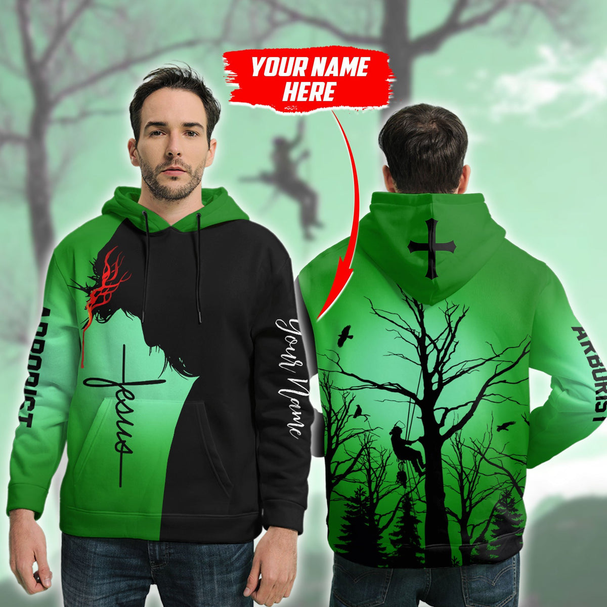 Premium Jesus Arborist Unisex 3D All Over Printed Shirts MEI - Amaze Style�?�