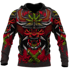 Premium Unisex All Over Printed Samurai Shirts Hoodie