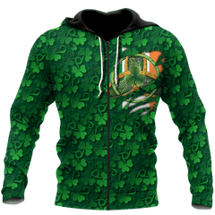 Premium Unisex All Over Printed Irish Symbols Shirts Hoodie