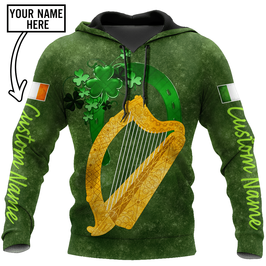 Premium Personalized Unisex All Over Printed Irish Symbols Shirts Hoodie