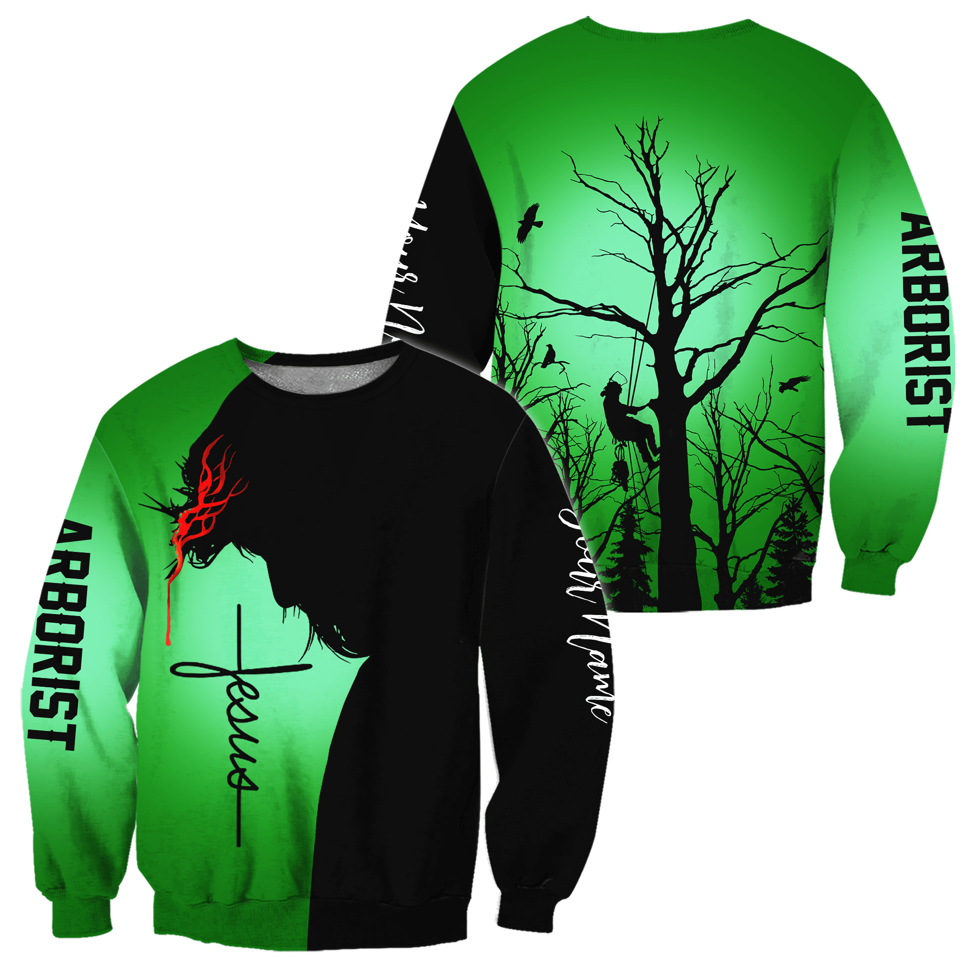 Premium Jesus Arborist Unisex 3D All Over Printed Shirts Hoodie