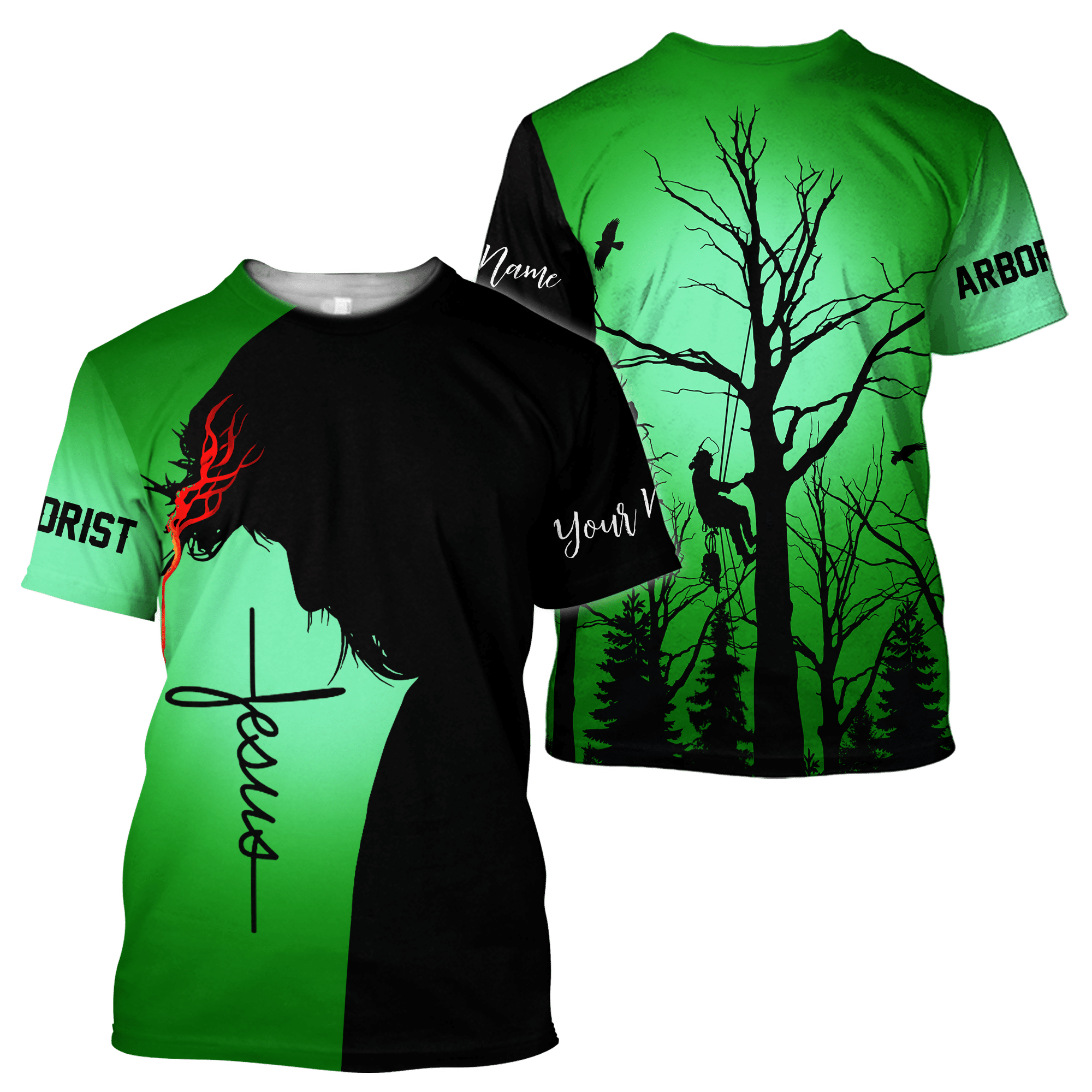 Premium Jesus Arborist Unisex 3D All Over Printed Shirts MEI - Amaze Style�?�