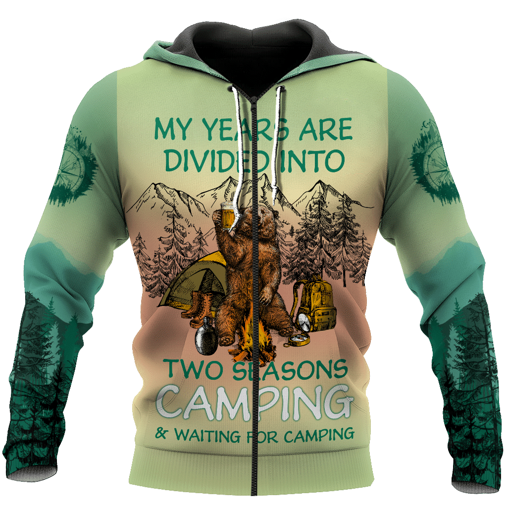 Beautiful All Over Printed Camping Hoodie For Men And Women