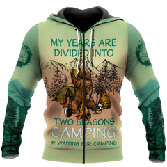 Beautiful All Over Printed Camping Hoodie For Men And Women