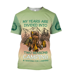 Beautiful All Over Printed Camping Hoodie For Men And Women