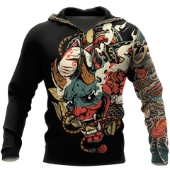 Samurai Tattoo Art Hoodie T Shirt For Men and Women HAC220604-NM - Amaze Style�?�-Apparel