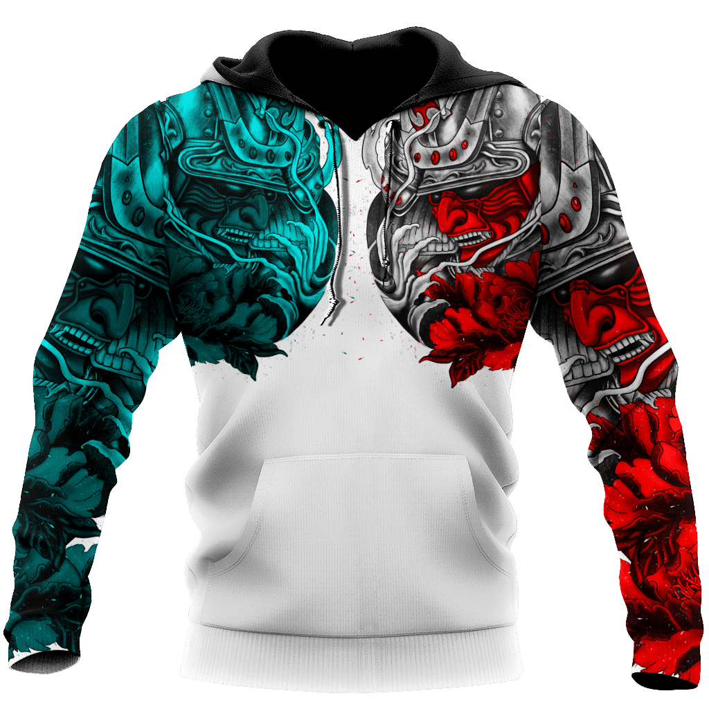 Premium 3D Printed Samurai Tattoo Shirts Hoodie