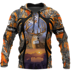 Camo Deer Hunting Hoodie T-Shirt Sweatshirt AZ112201 NM - Amaze Style�?�-Apparel