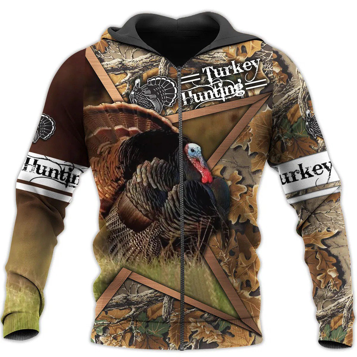 Camo Turkey Hunting Hoodie T-Shirt Sweatshirt For Men And Women