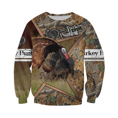 Camo Turkey Hunting Hoodie T-Shirt Sweatshirt For Men And Women