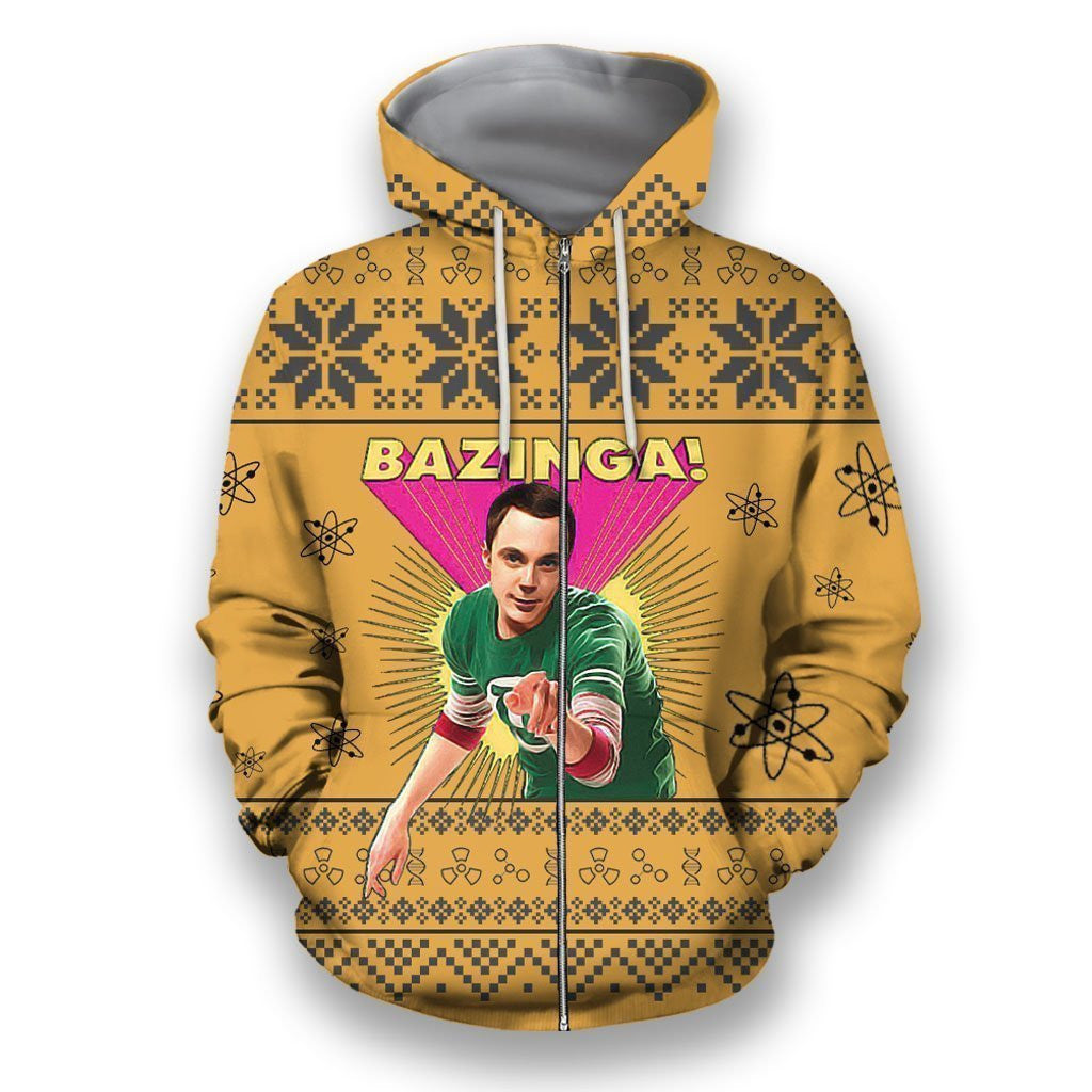 Bazinga Sweatshirt And Hoodie 3D All Over Printed