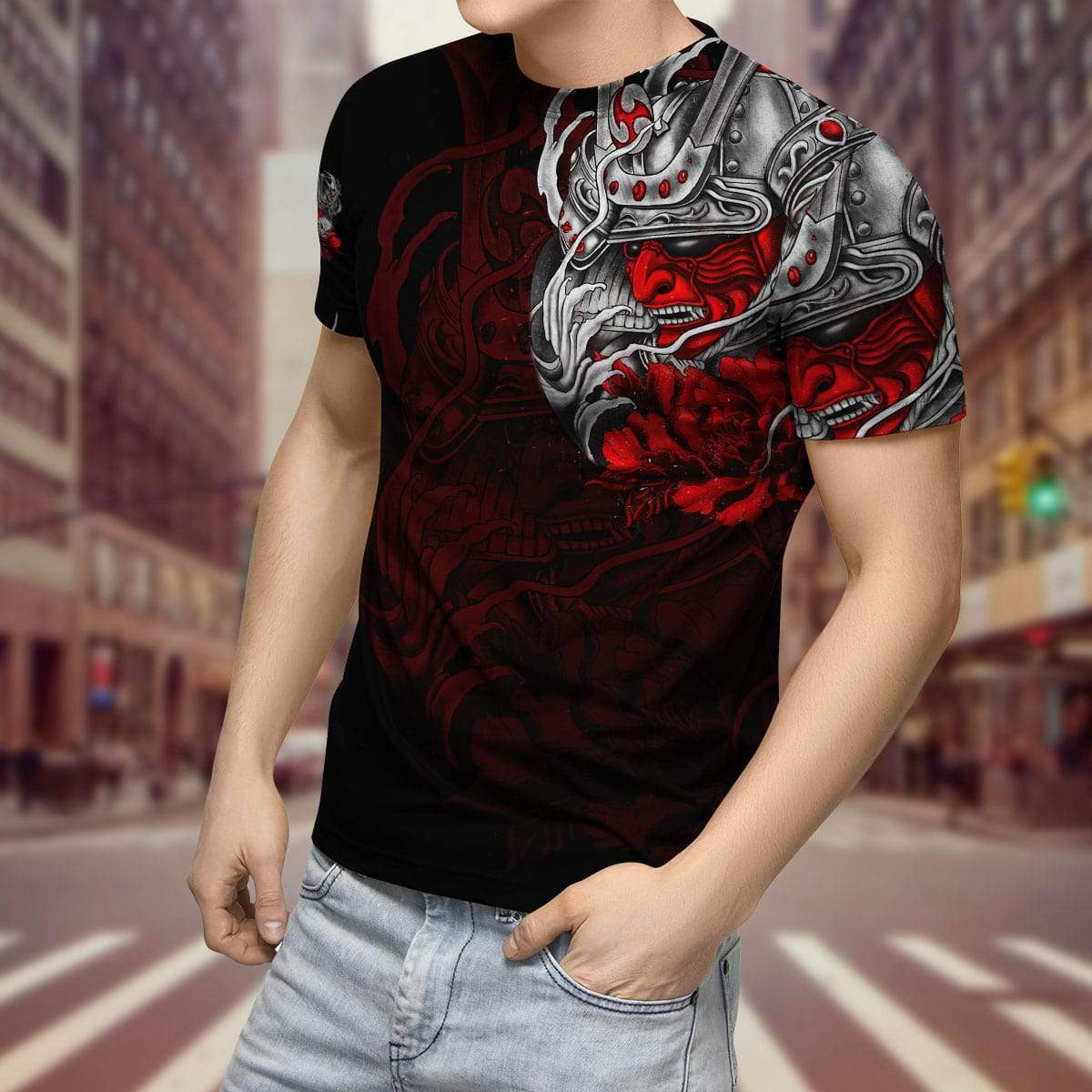 Premium 3D Printed Samurai Tattoo Shirts MEI - Amaze Style�?�