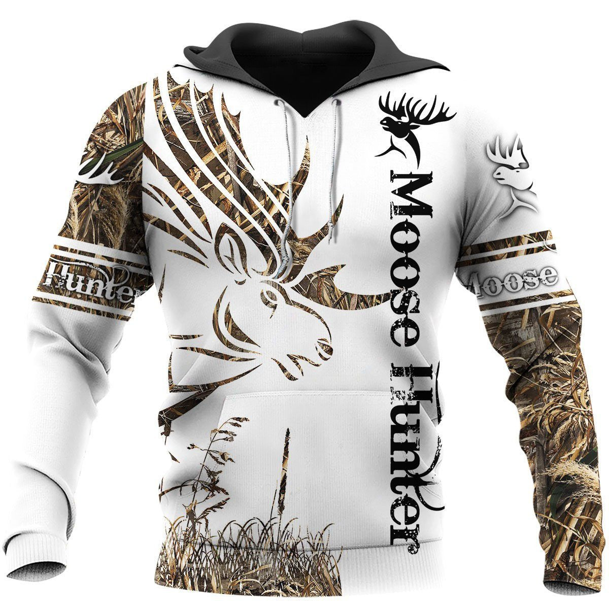 Camo Tattoo Moose Hunting Hoodie T-Shirt Sweatshirt NM - Amaze Style�?�-Apparel