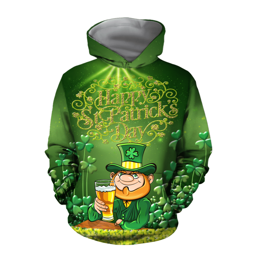 Happy St Patrick's Day Irish Hoodie T-Shirt Sweatshirt for Men and Women Pi170205 - Amaze Style�?�-Apparel