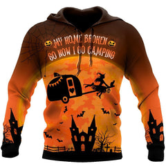 All Over Printed Halloween Witch Go Camping Hoodie For Women DA29082020-MEI - Amaze Style�?�-Apparel