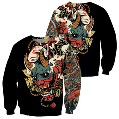 Samurai Tattoo Art Hoodie T Shirt For Men And Women