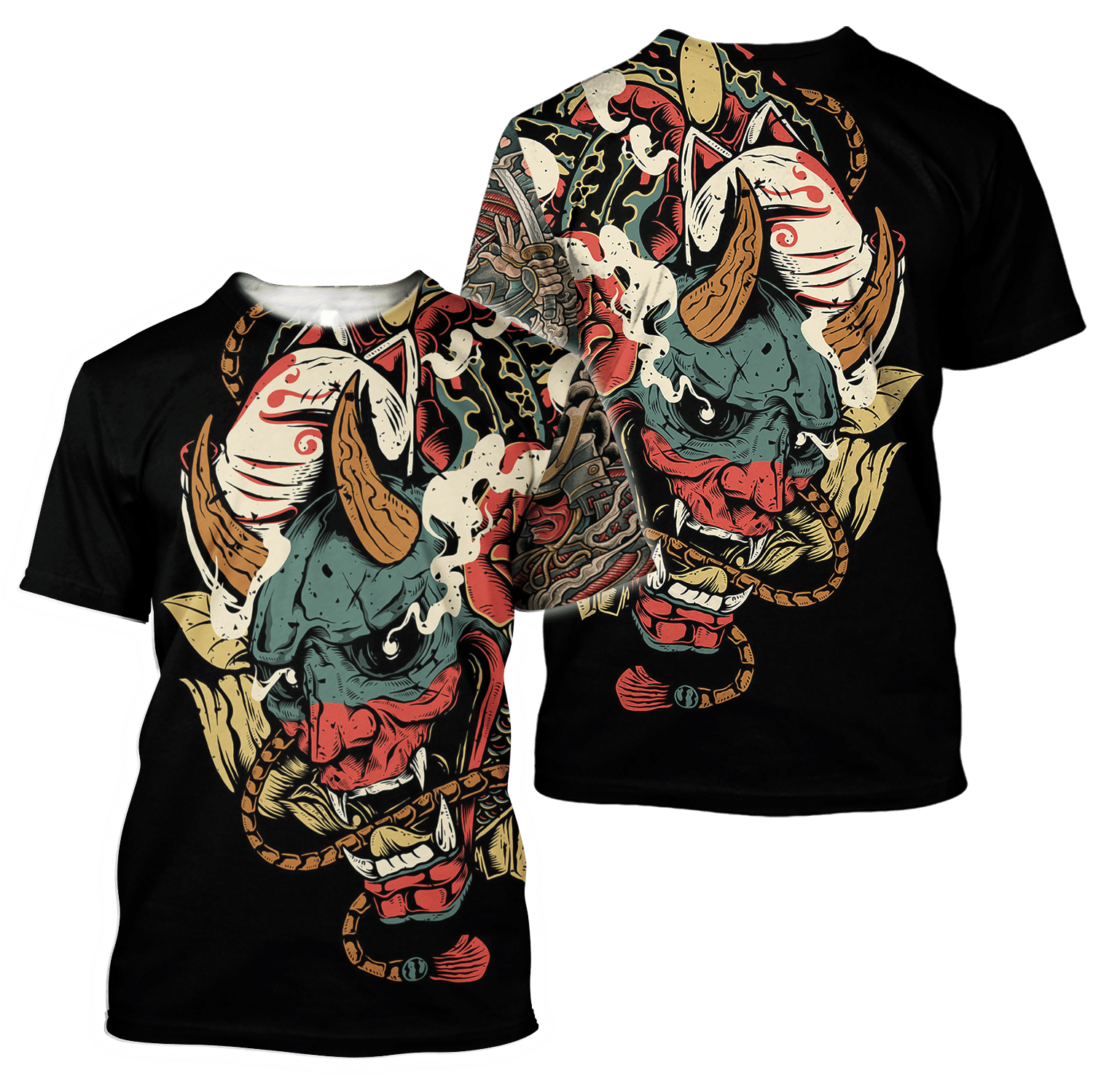 Samurai Tattoo Art Hoodie T Shirt For Men And Women