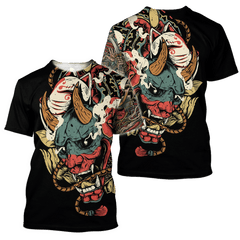 Samurai Tattoo Art Hoodie T Shirt For Men And Women