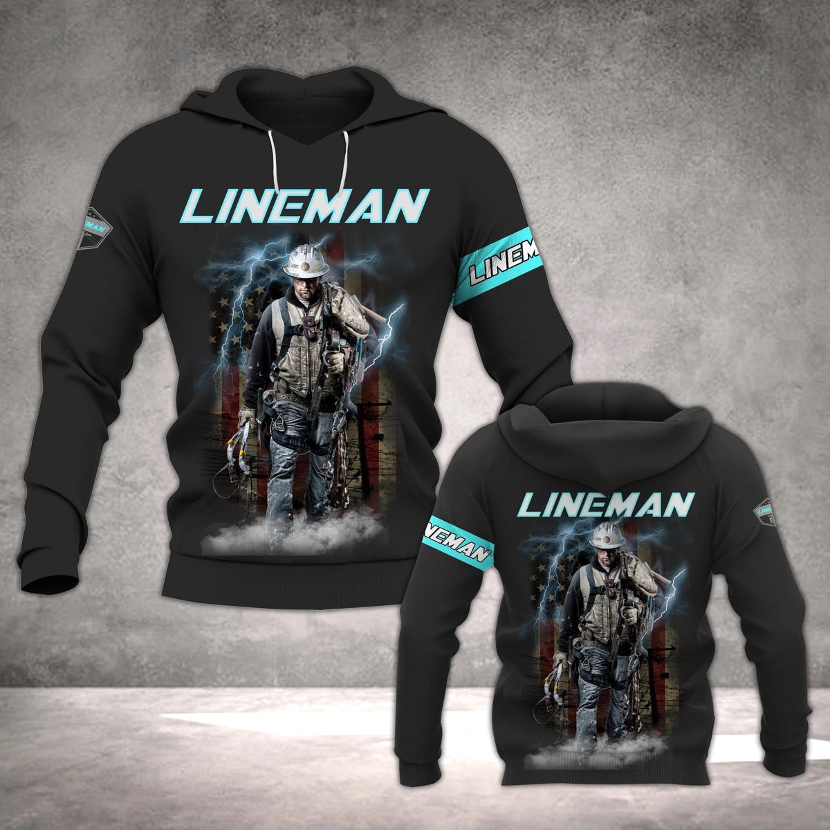 Electrician & Lineman Hoodie T Shirt Sweatshirt For Men and Women NM220302 - Amaze Style�?�-Apparel