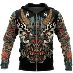 Samurai Tattoo Art Hoodie T Shirt For Men And Women