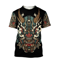 Samurai Tattoo Art Hoodie T Shirt For Men And Women