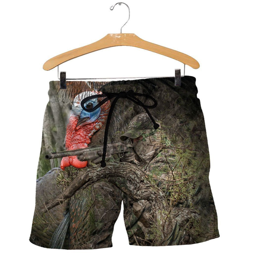 Turkey Hunting Art Clothes T-Shirt 3D All Over Printed