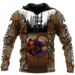 Camo Turkey Hunting Hoodie T-Shirt Sweatshirt For Men And Women