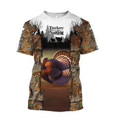 Camo Turkey Hunting Hoodie T-Shirt Sweatshirt For Men And Women