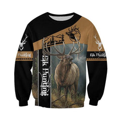 Camo Elk Hunting Hoodie T-Shirt Sweatshirt NM - Amaze Style�?�-Apparel