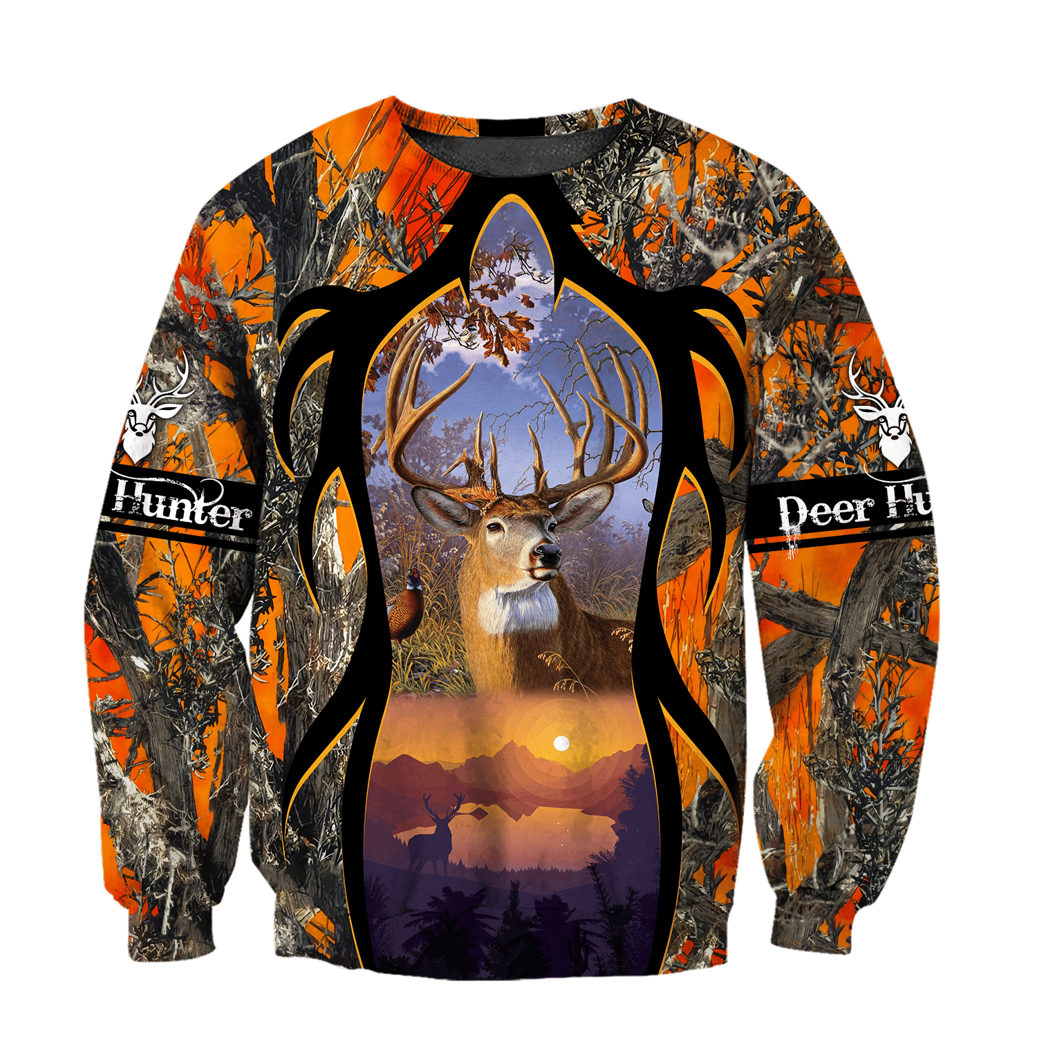 Camo Deer Hunting Hoodie T-Shirt Sweatshirt