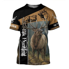 Camo Elk Hunting Hoodie T-Shirt Sweatshirt NM - Amaze Style�?�-Apparel