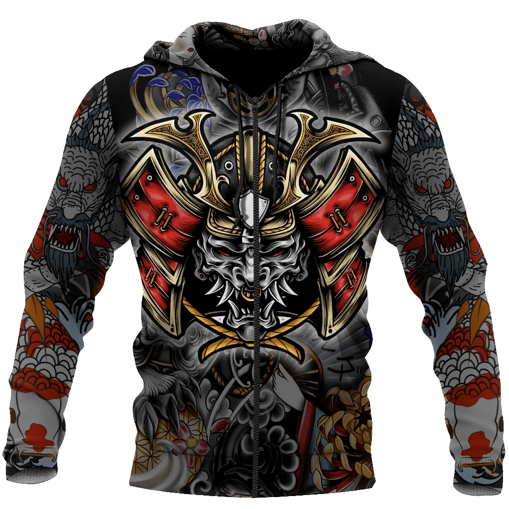 Premium Unisex All Over Printed Samurai Shirts Hoodie