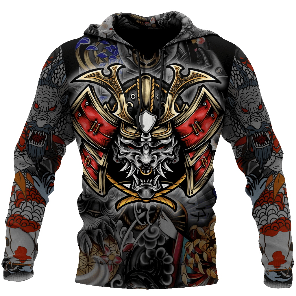 Premium Unisex All Over Printed Samurai Shirts Hoodie