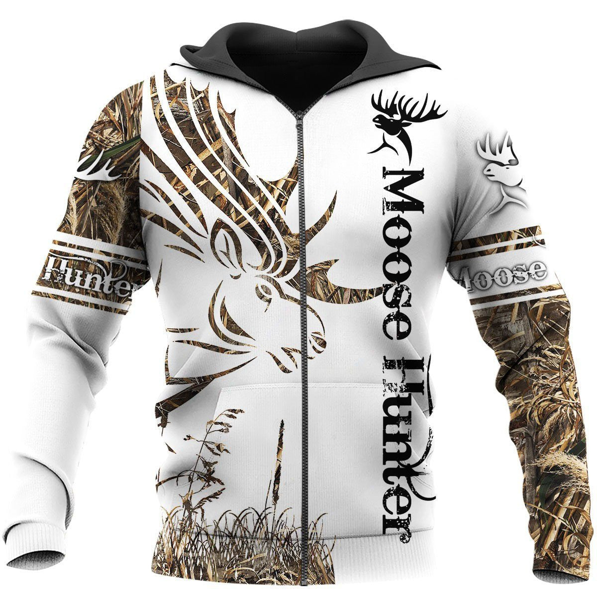 Camo Tattoo Moose Hunting Hoodie T-Shirt Sweatshirt