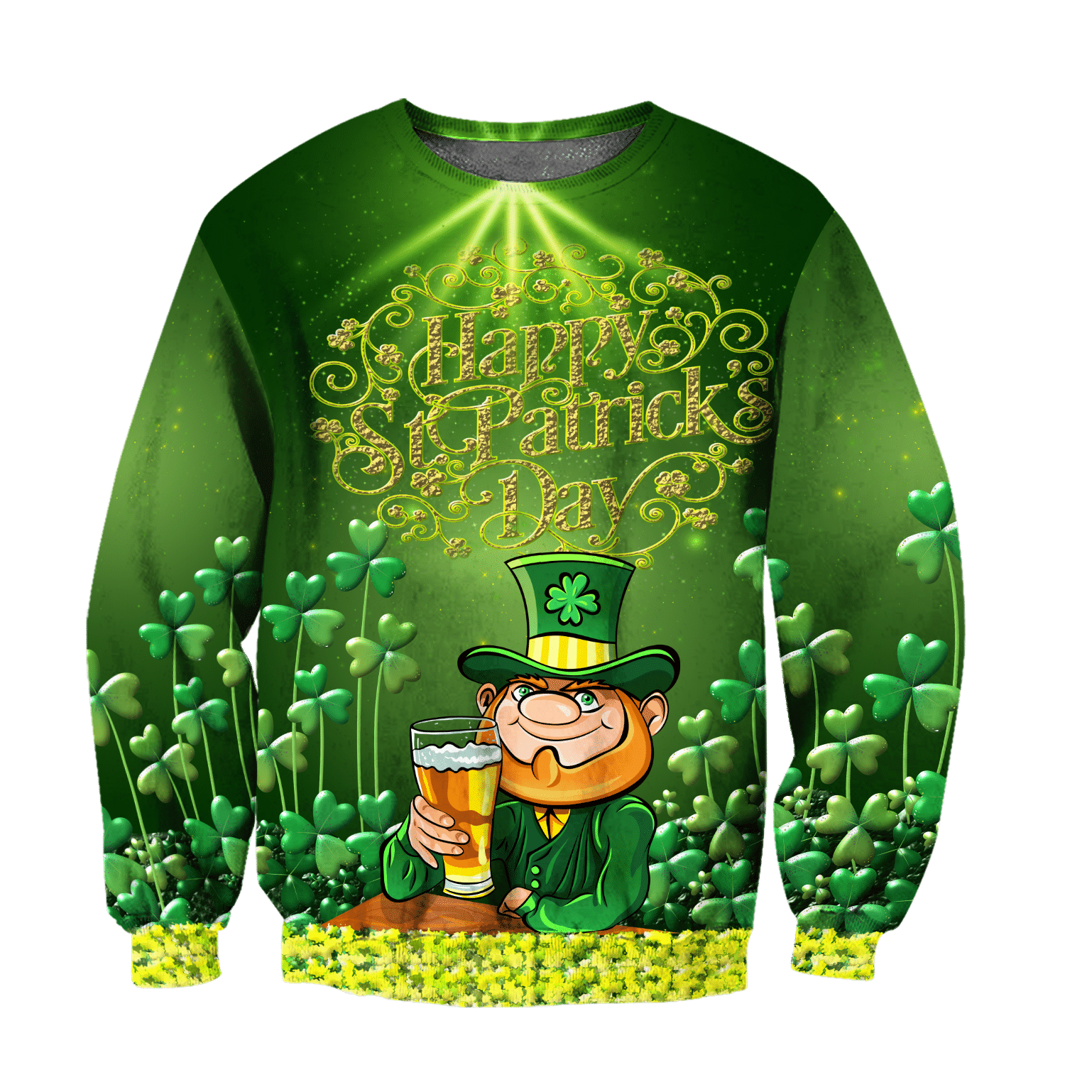 Happy St Patrick'S Day Irish Hoodie T-Shirt Sweatshirt For Men And Women