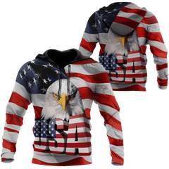 Independence Day American Eagle 3D All Over Printed Shirts Hoodie DD06122003 - Amaze Style�?�-Apparel