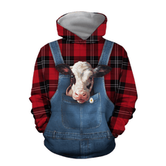 Baby Dairy Cow Hoodie T-Shirt Sweatshirt for Men and Women Pi130202 - Amaze Style�?�-Apparel