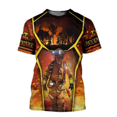 Brave Firefighter 3D All Over Printed Hoodie Shirt