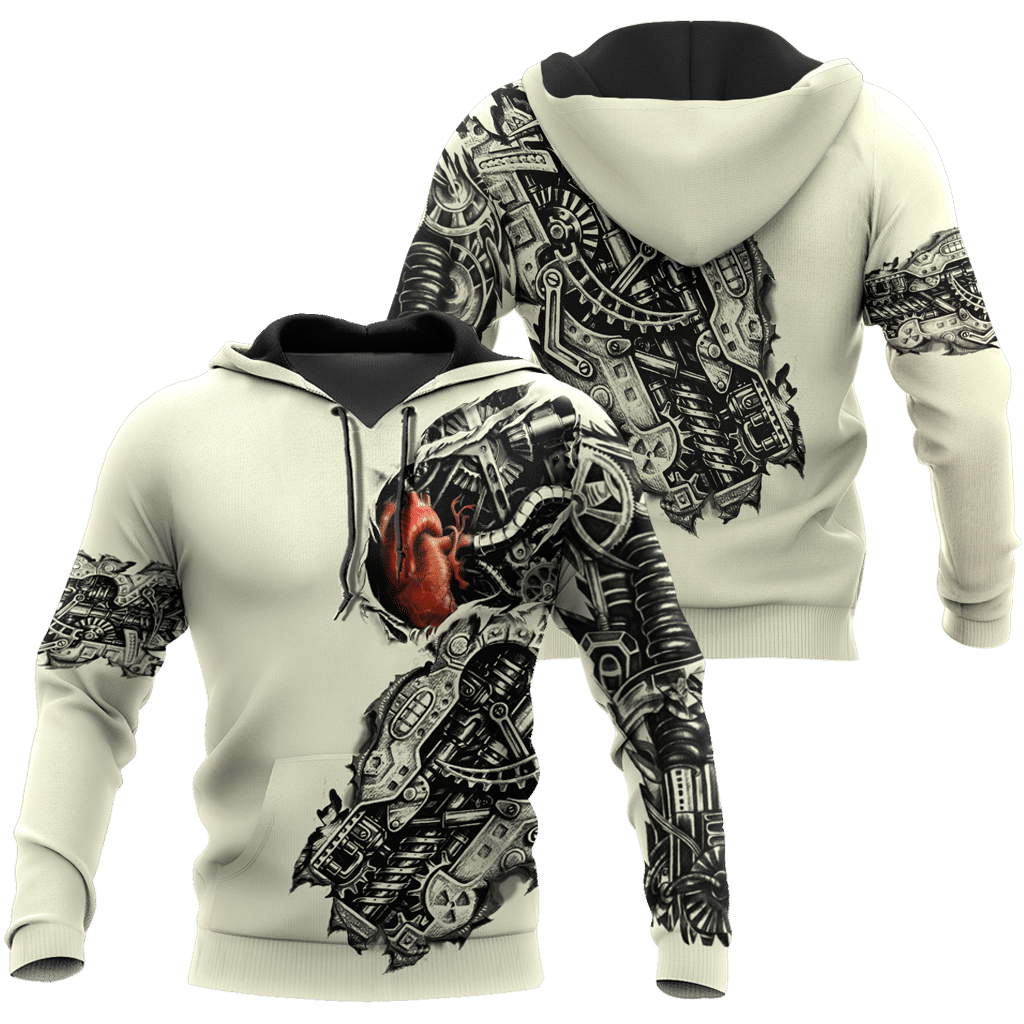 Mechanic Metal Tattoo 3D All Over Printed Shirts HAC180502 - Amaze Style�?�-Apparel