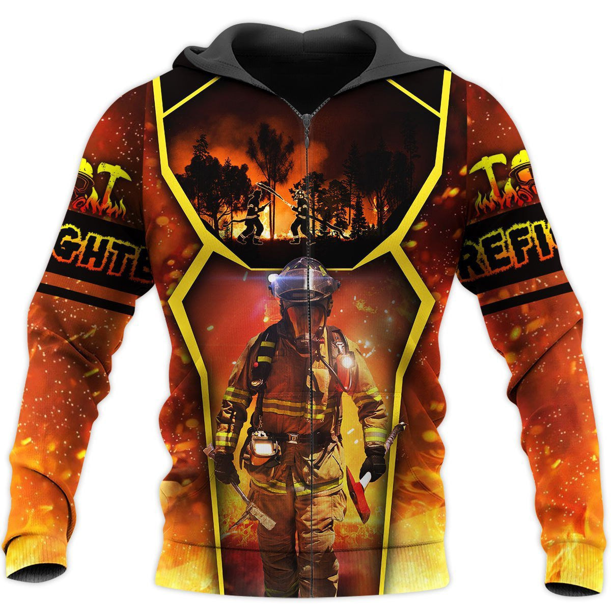 Brave Firefighter 3D All Over Printed Hoodie Shirt