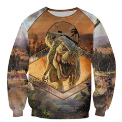 COOL DINOSAURS 3D ALL OVER PRINTED HOODIE MP910 - Amaze Style�?�-Apparel