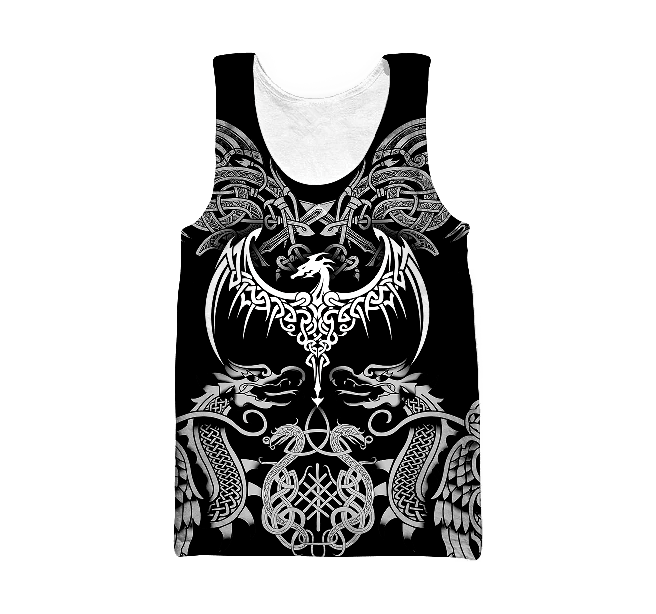 Celtic Dragon Tattoo Art 3D All Over Printed Shirts Hoodie