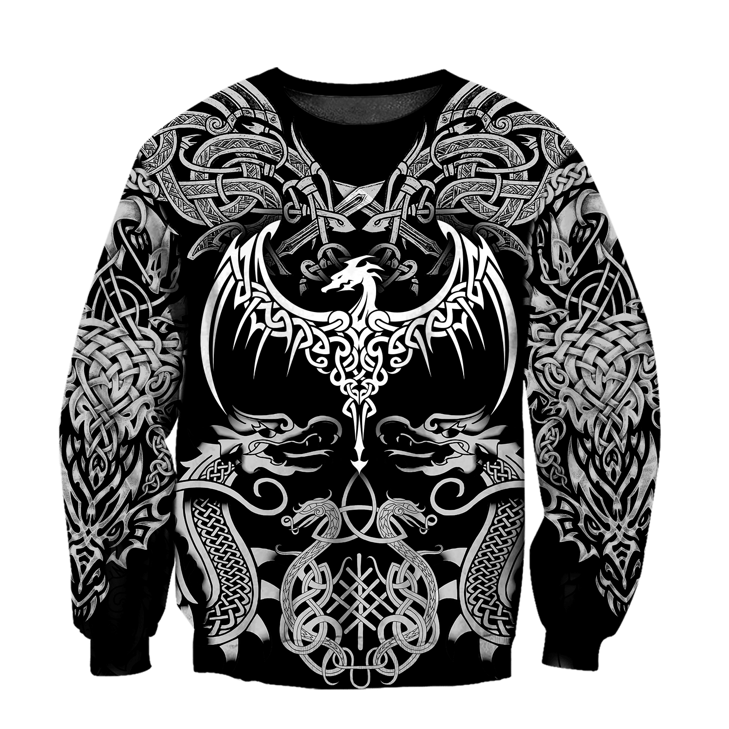 Celtic Dragon Tattoo Art 3D All Over Printed Shirts Hoodie