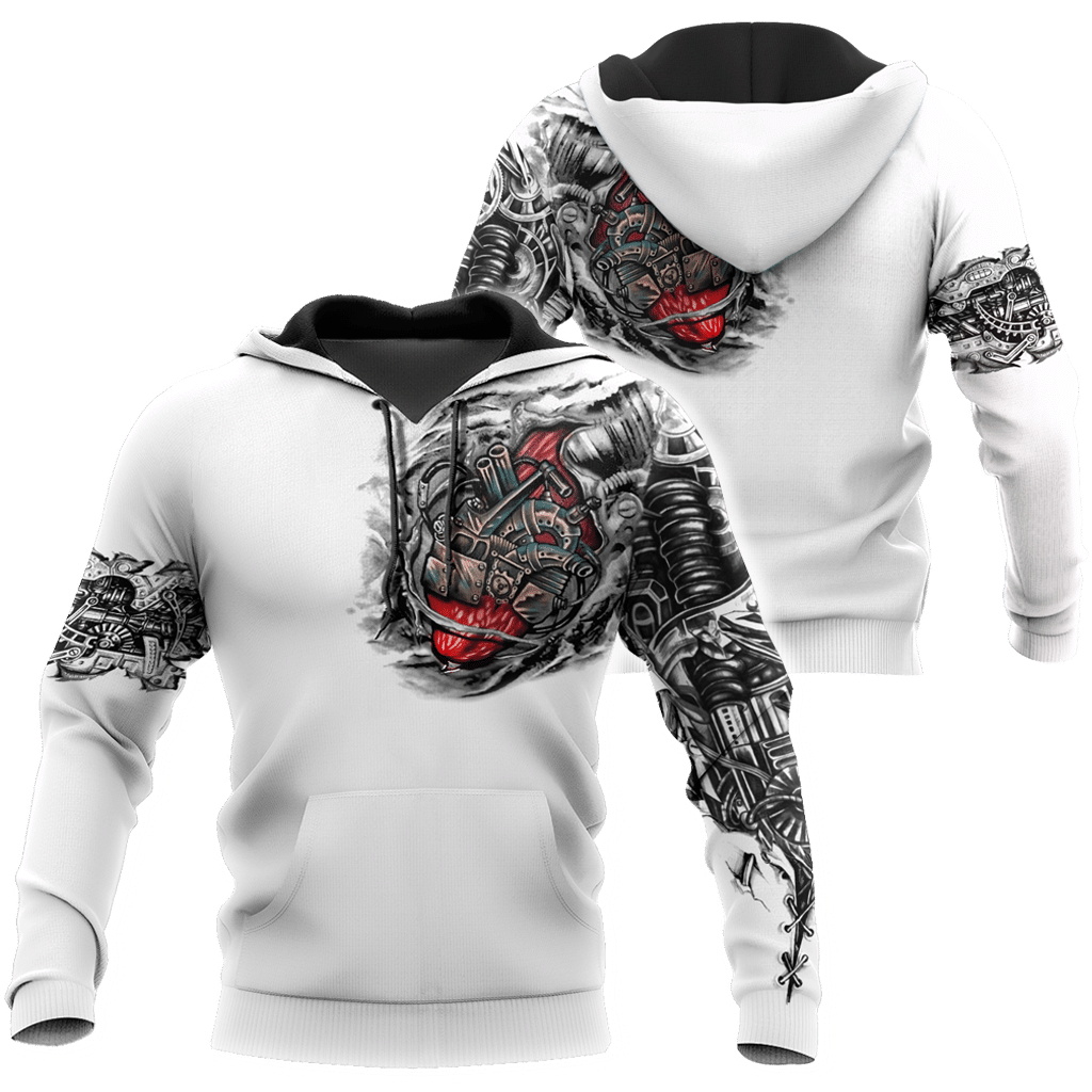 Mechanic Metal Tattoo 3D All Over Printed Shirts HAC180503 - Amaze Style�?�-Apparel